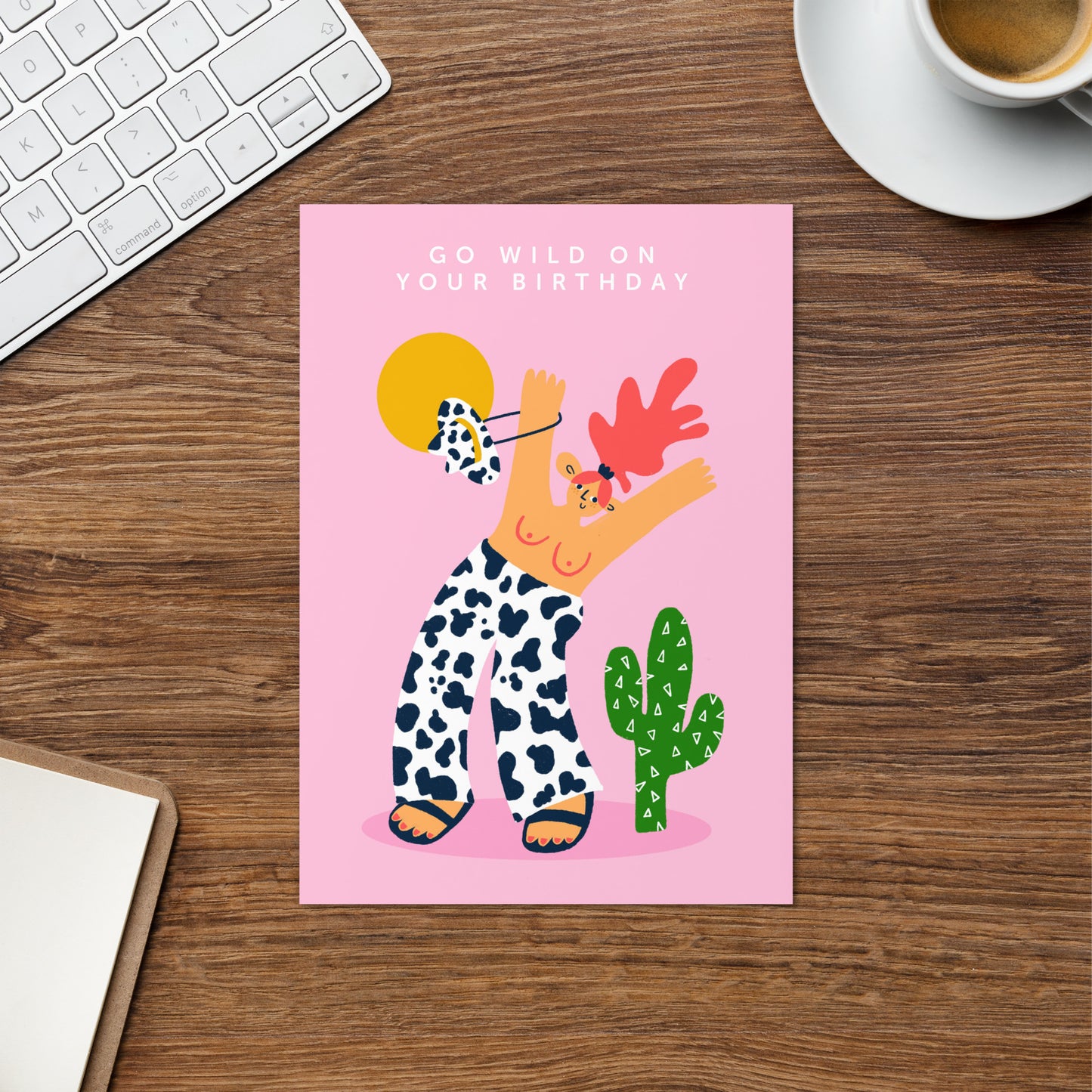 Go Wild Cowgirl Birthday Card