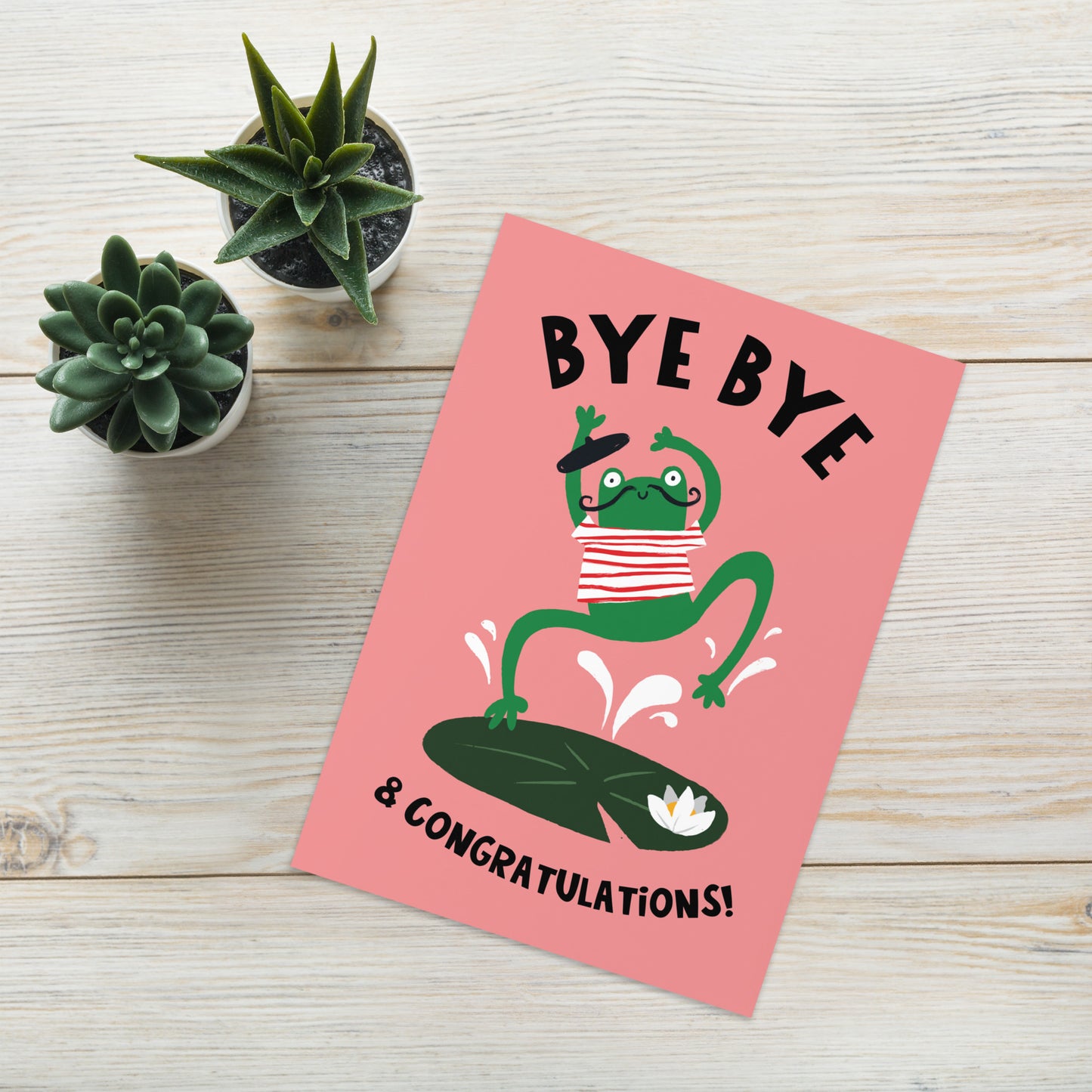 Bye Bye & Congratulations Card