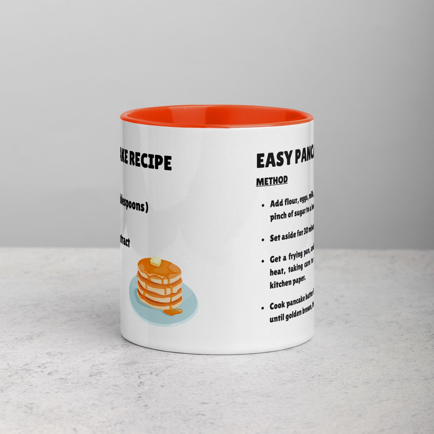 Easy Pancake Recipe Mug