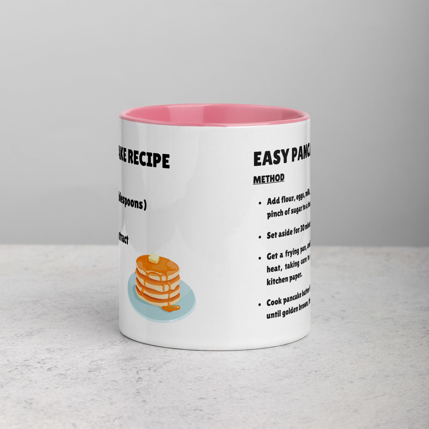 Easy Pancake Recipe Mug