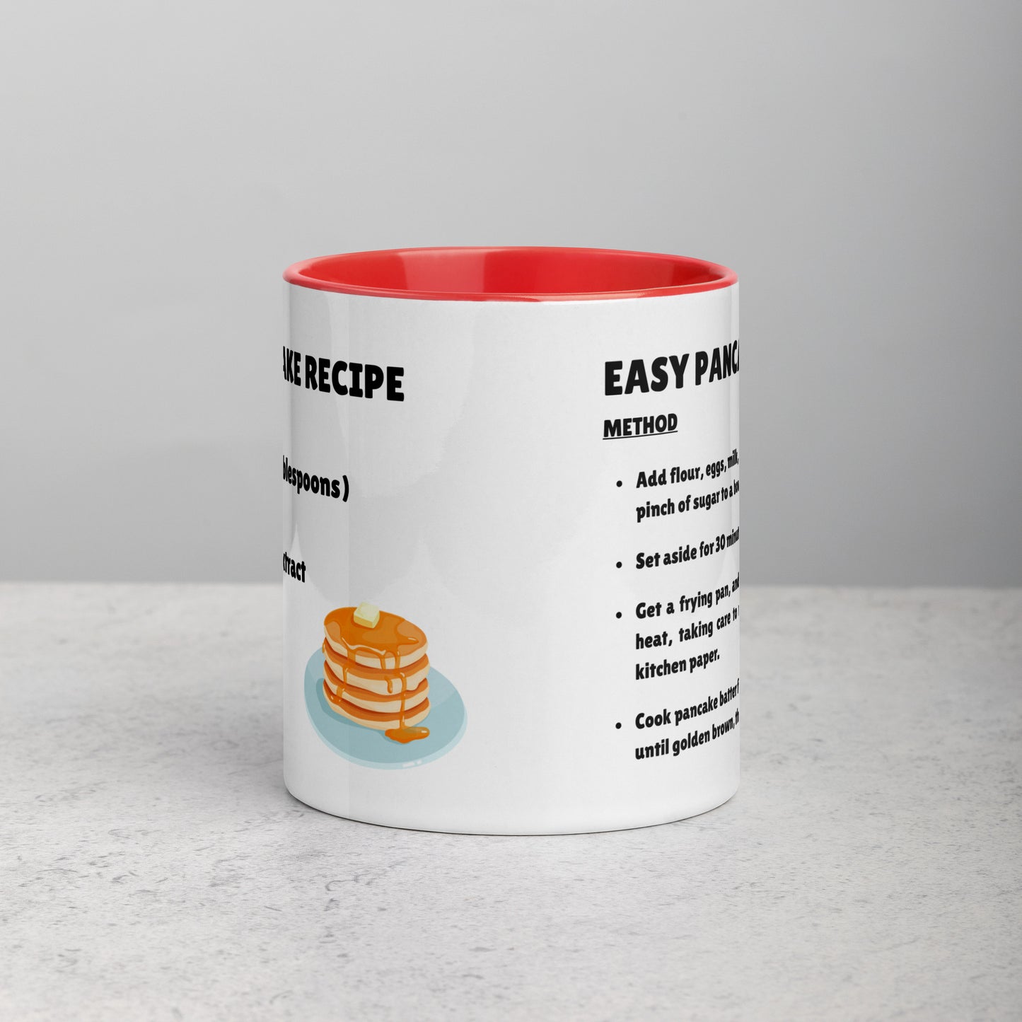 Easy Pancake Recipe Mug