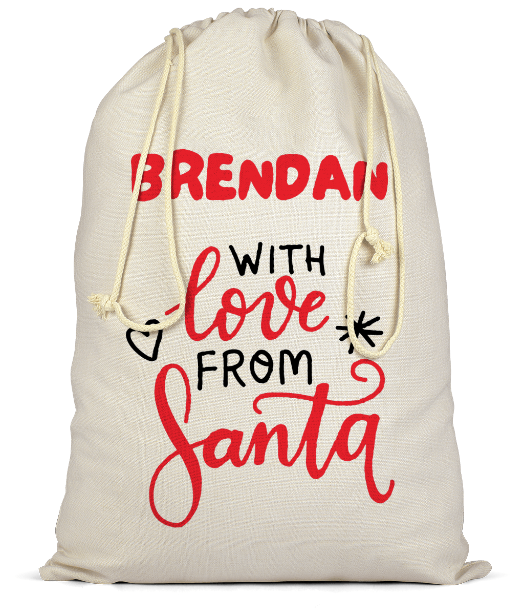 With Love From Santa Christmas Sack