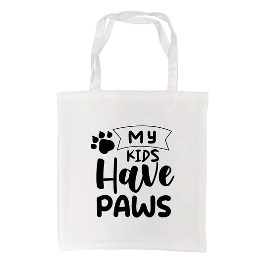 My Kids Have Paws Tote Bag