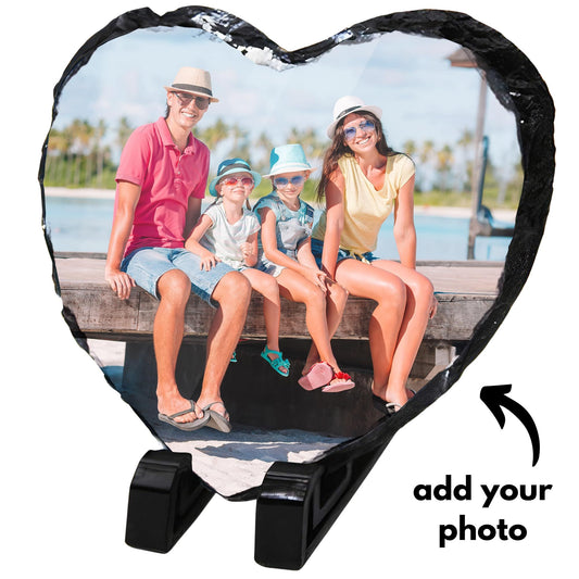 Personalised Heart Photo Slate