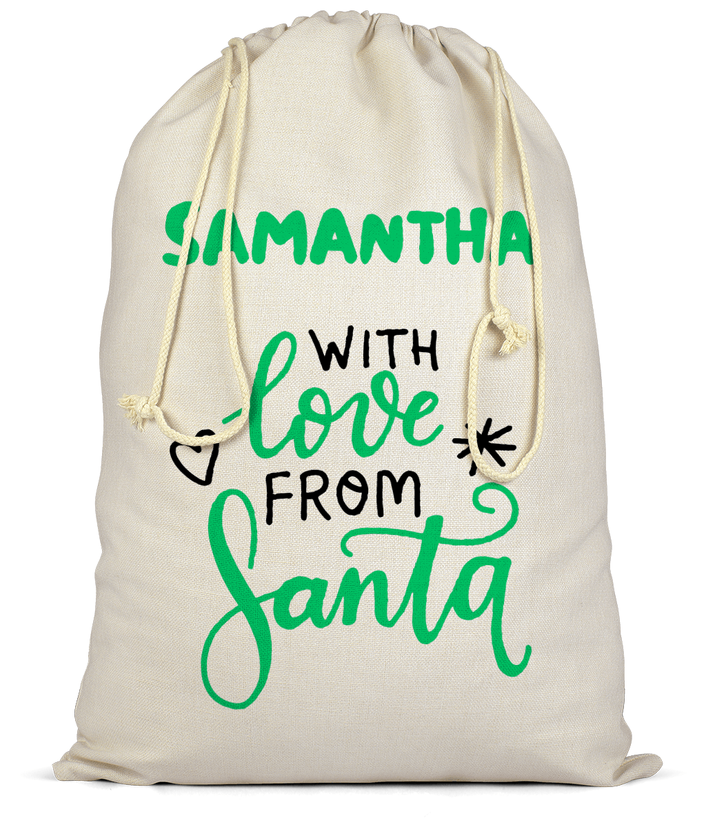 With Love From Santa Christmas Sack