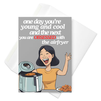 Airfryer Birthday Card - Happy Birthday Card