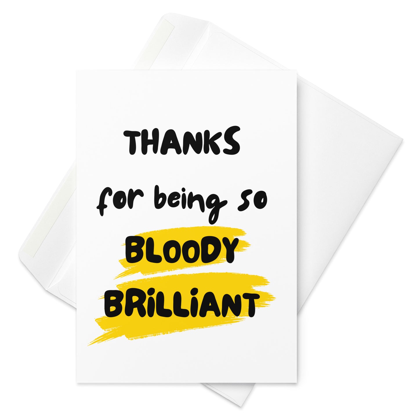 Bloody Brilliant Thank You Card