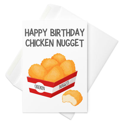 Chicken Nugget Birthday Card