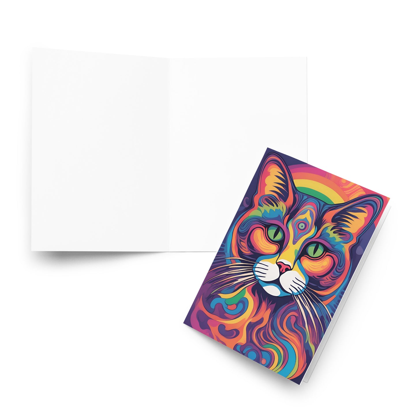 Abstract Cat Card - perfect for any occasion