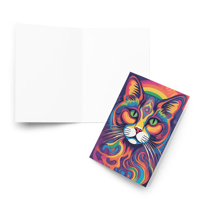 Abstract Cat Card - perfect for any occasion