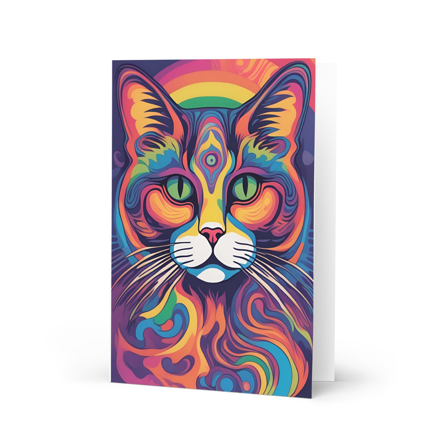 Abstract Cat Card - perfect for any occasion