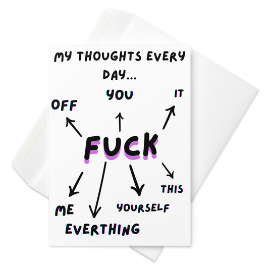 My Thoughts Card