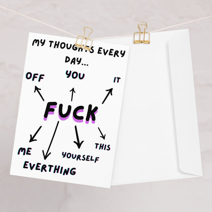 My Thoughts Card