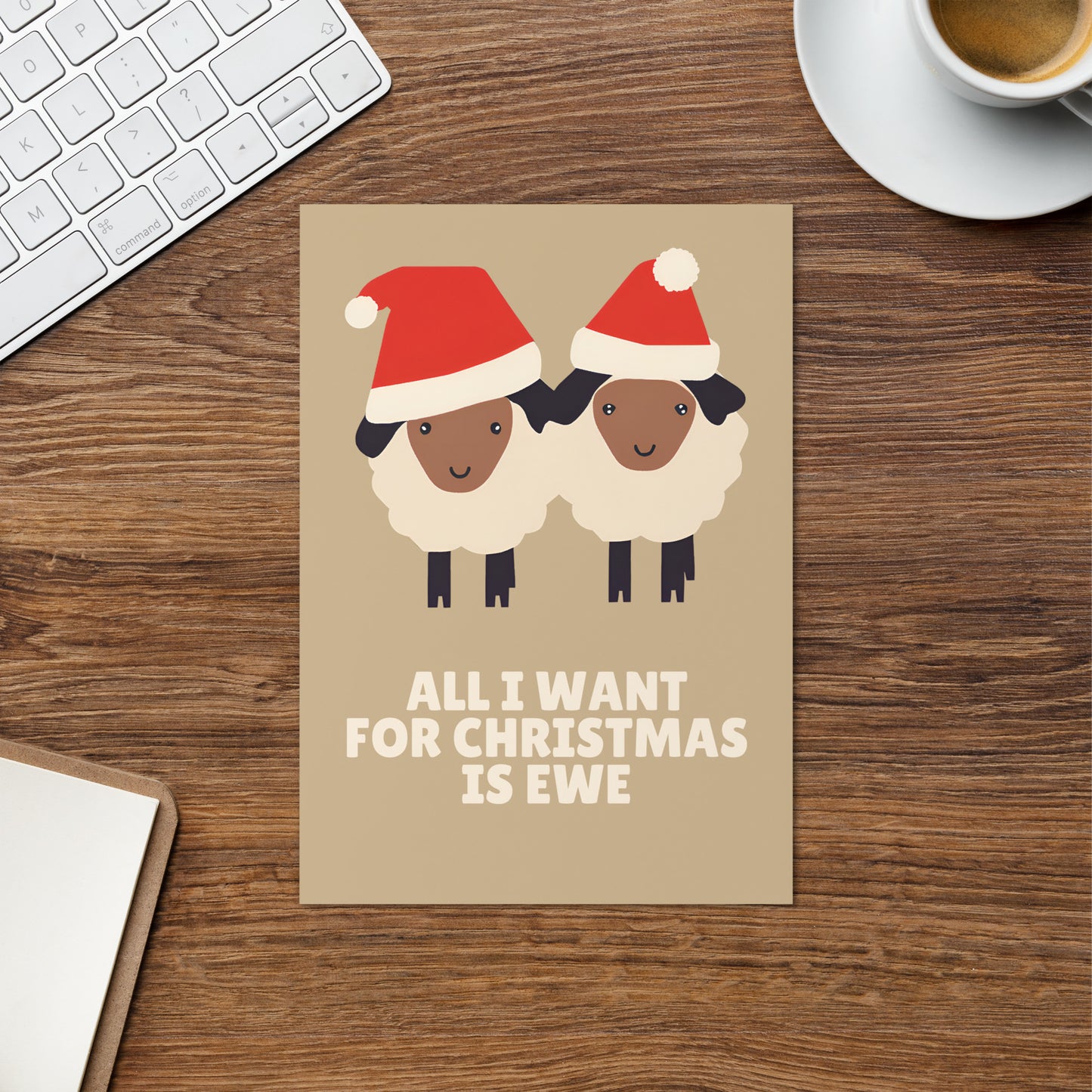 All I Want For Christmas Is Ewe - Unique Funny Christmas Card