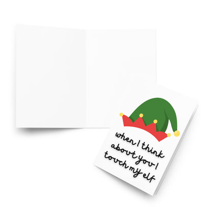 Naughty Elf - Christmas Card