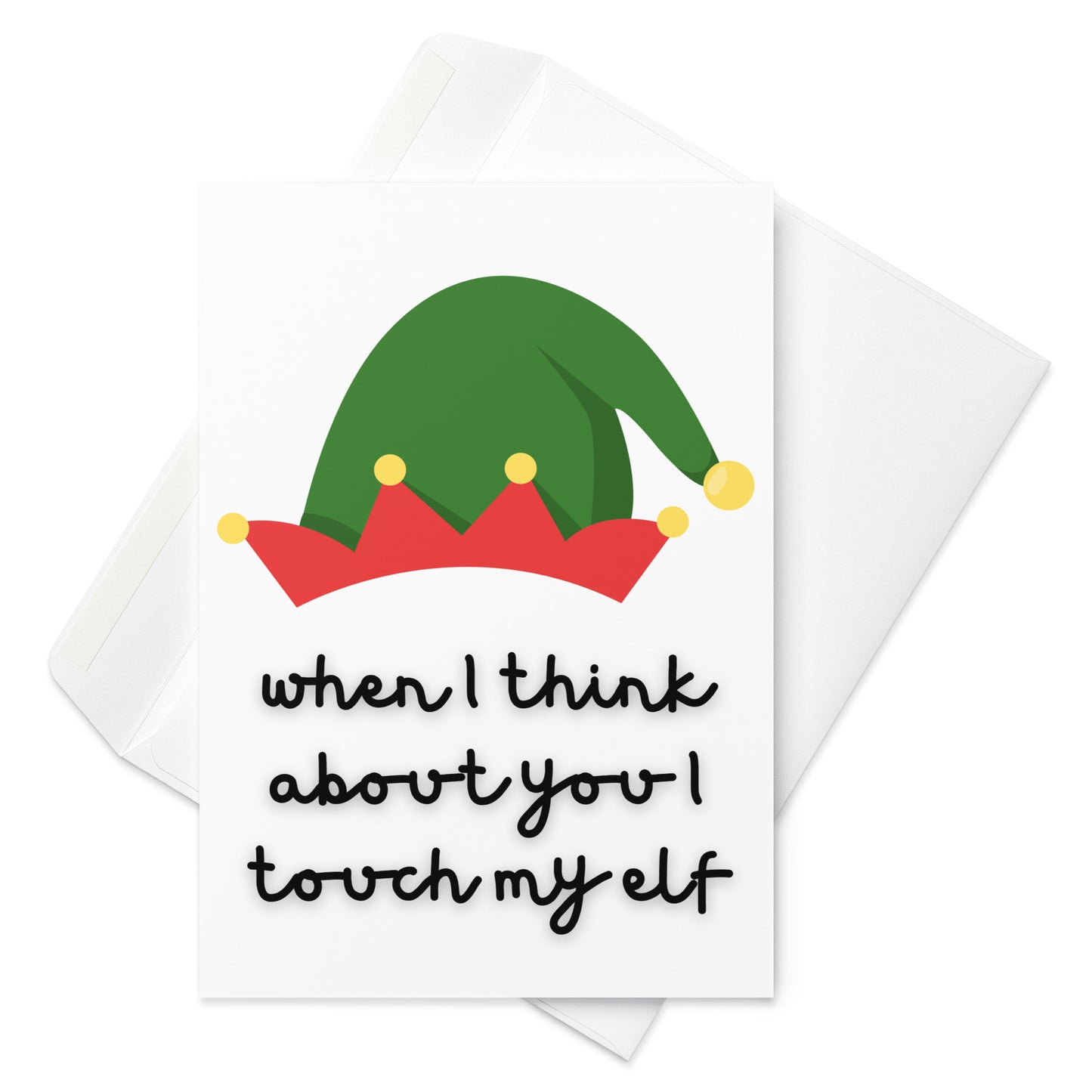 Naughty Elf - Christmas Card