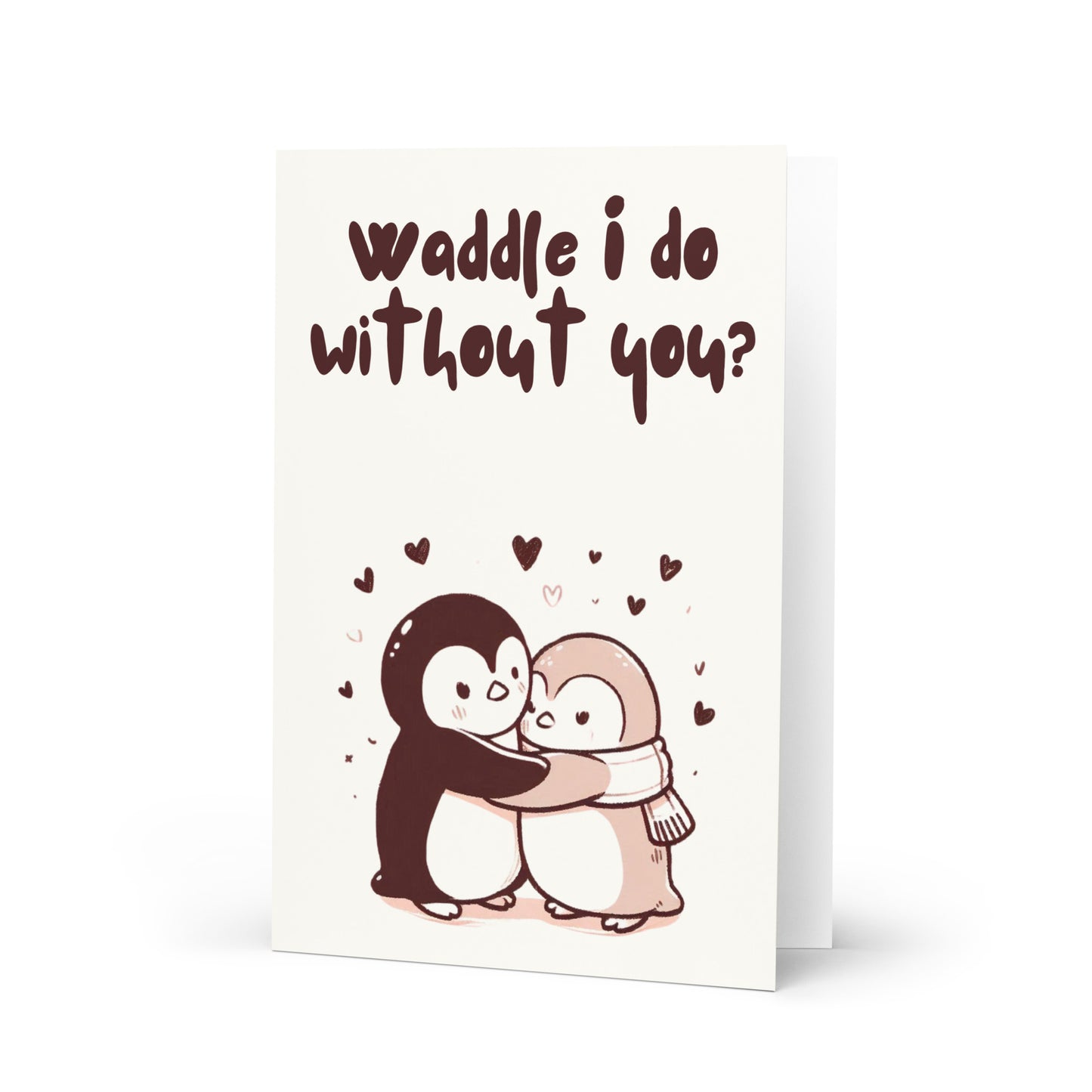 Waddle I Do Without You Christmas Card