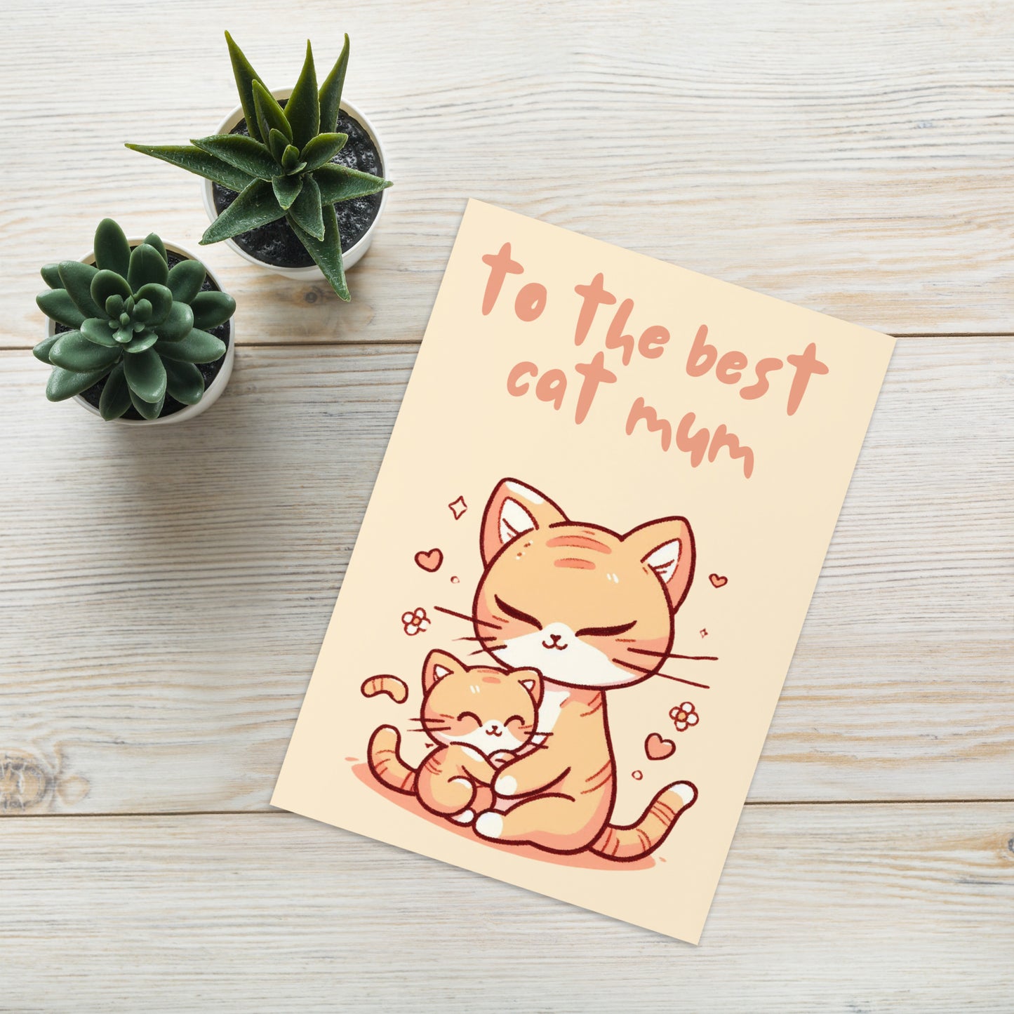 Cat Mum Greeting Card