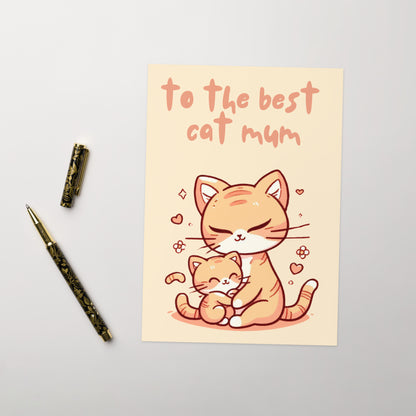 Cat Mum Greeting Card