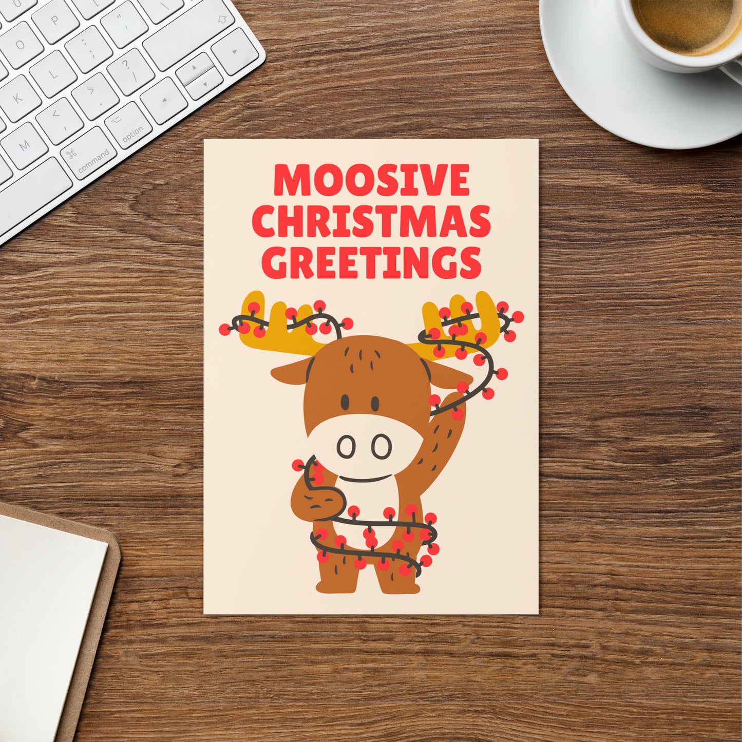 Moosive Christmas Greeting Card