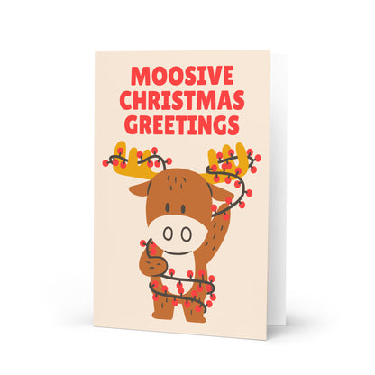 Moosive Christmas Greeting Card