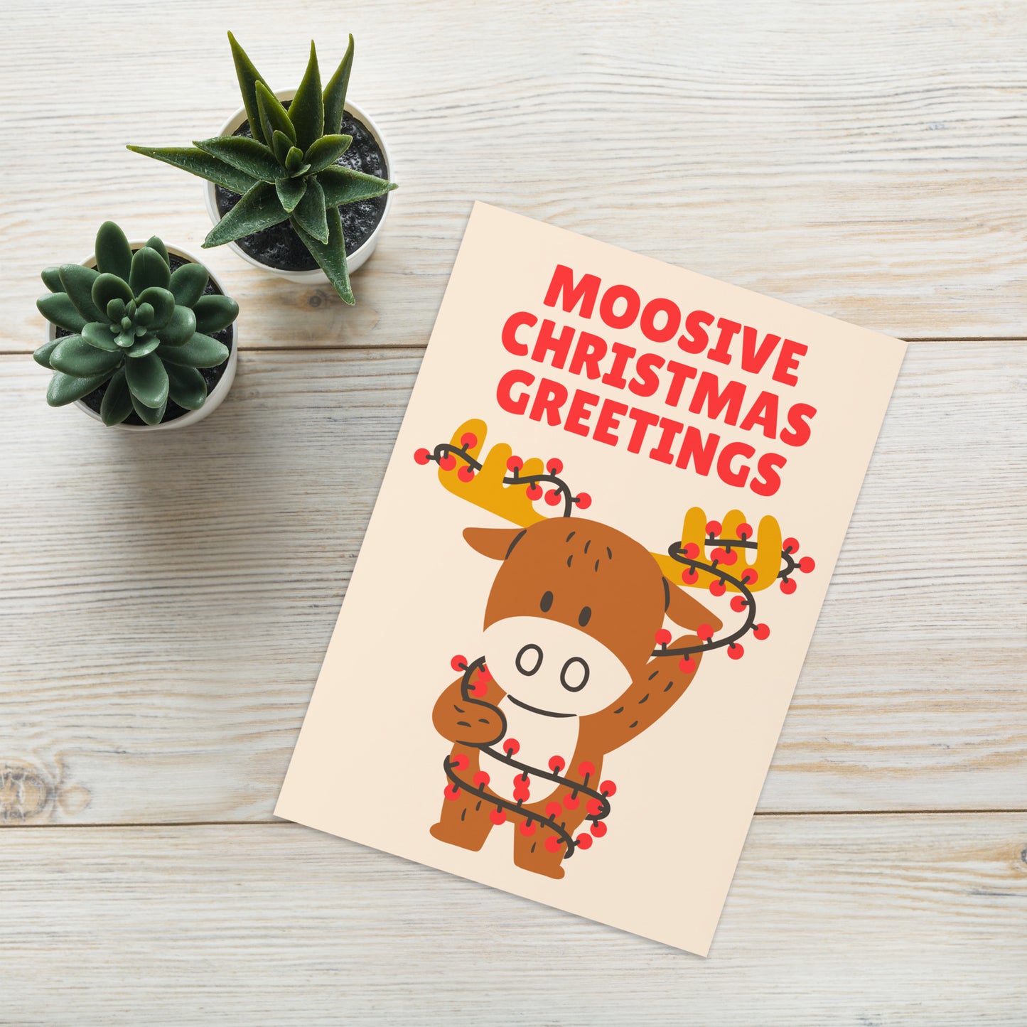 Moosive Christmas Greeting Card