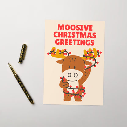 Moosive Christmas Greeting Card