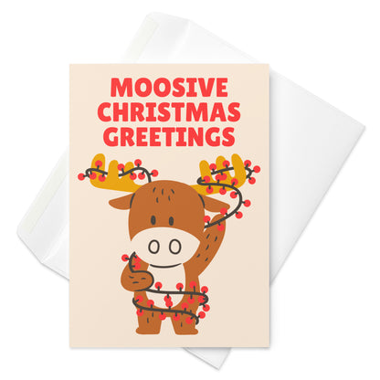 Moosive Christmas Greeting Card