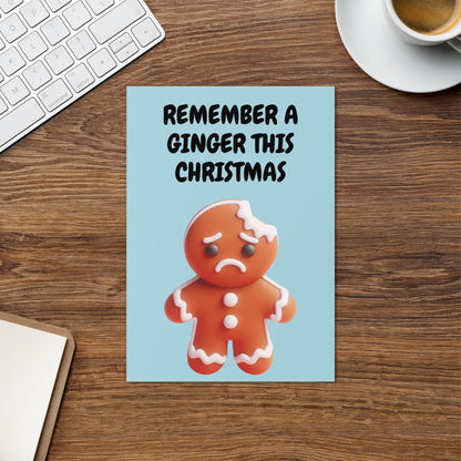 Rember A Ginger Christmas Card