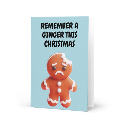 Rember A Ginger Christmas Card