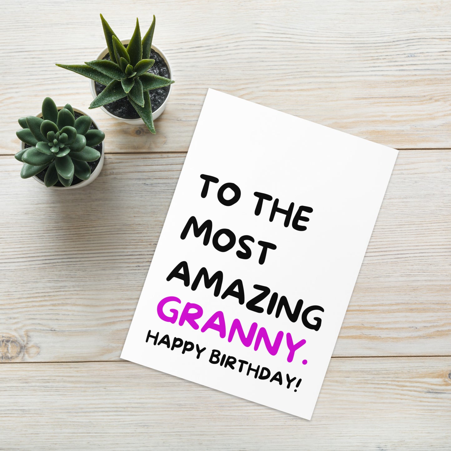 Most Amazing Granny Birthday Card