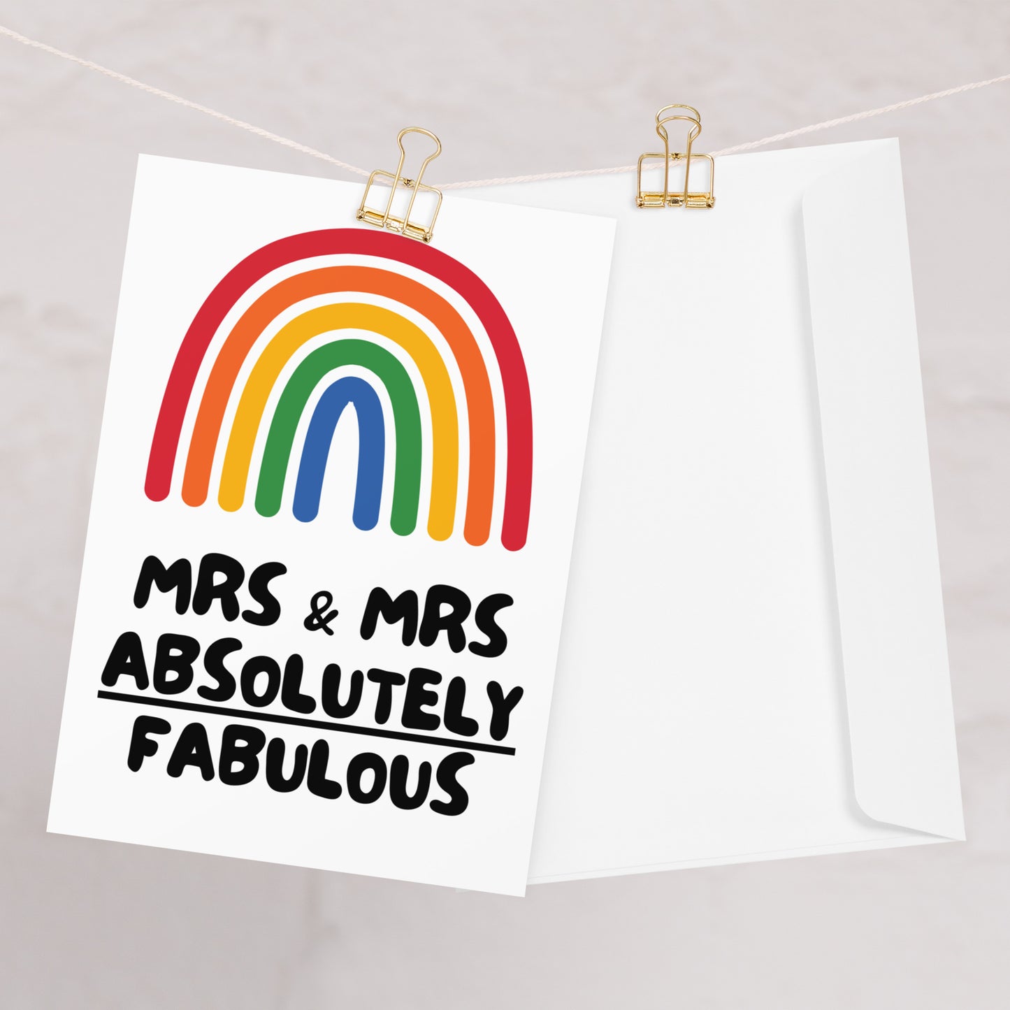 Mrs and Mrs Fabulous Card