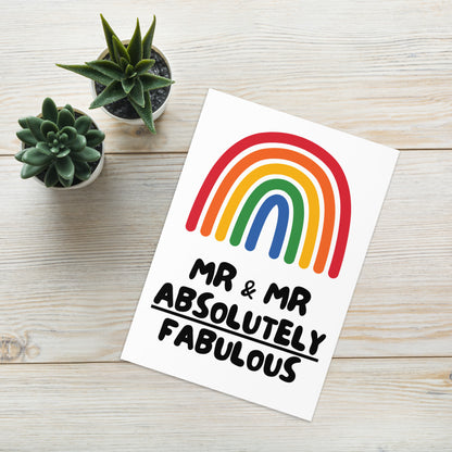 Mr and Mr Fabulous Card