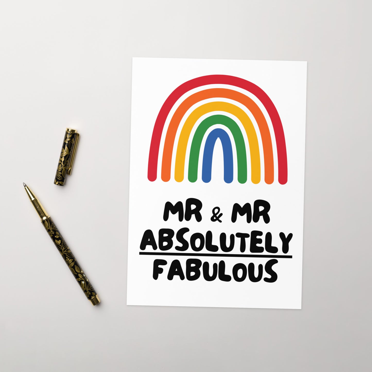 Mr and Mr Fabulous Card