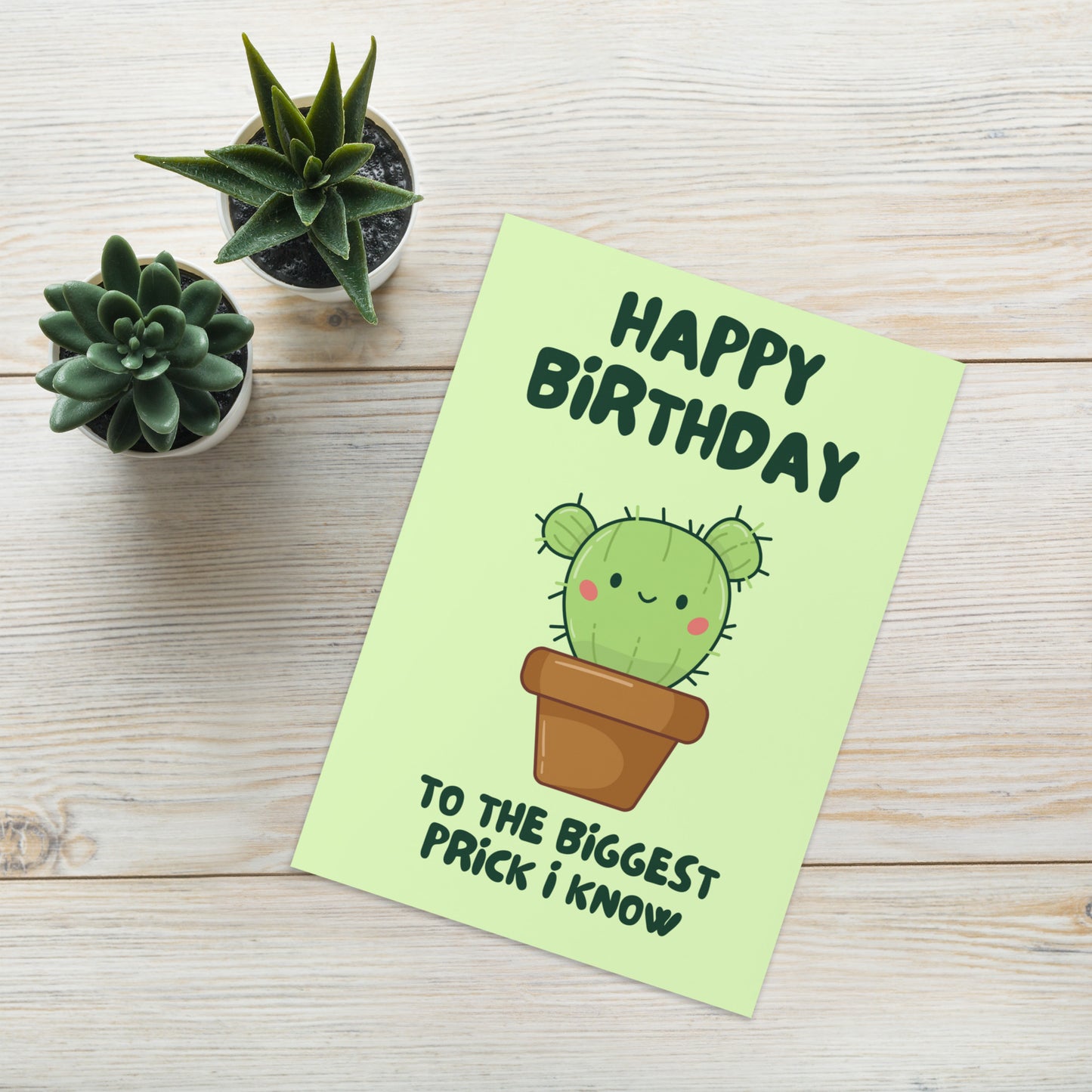 Cactus Birthday Card