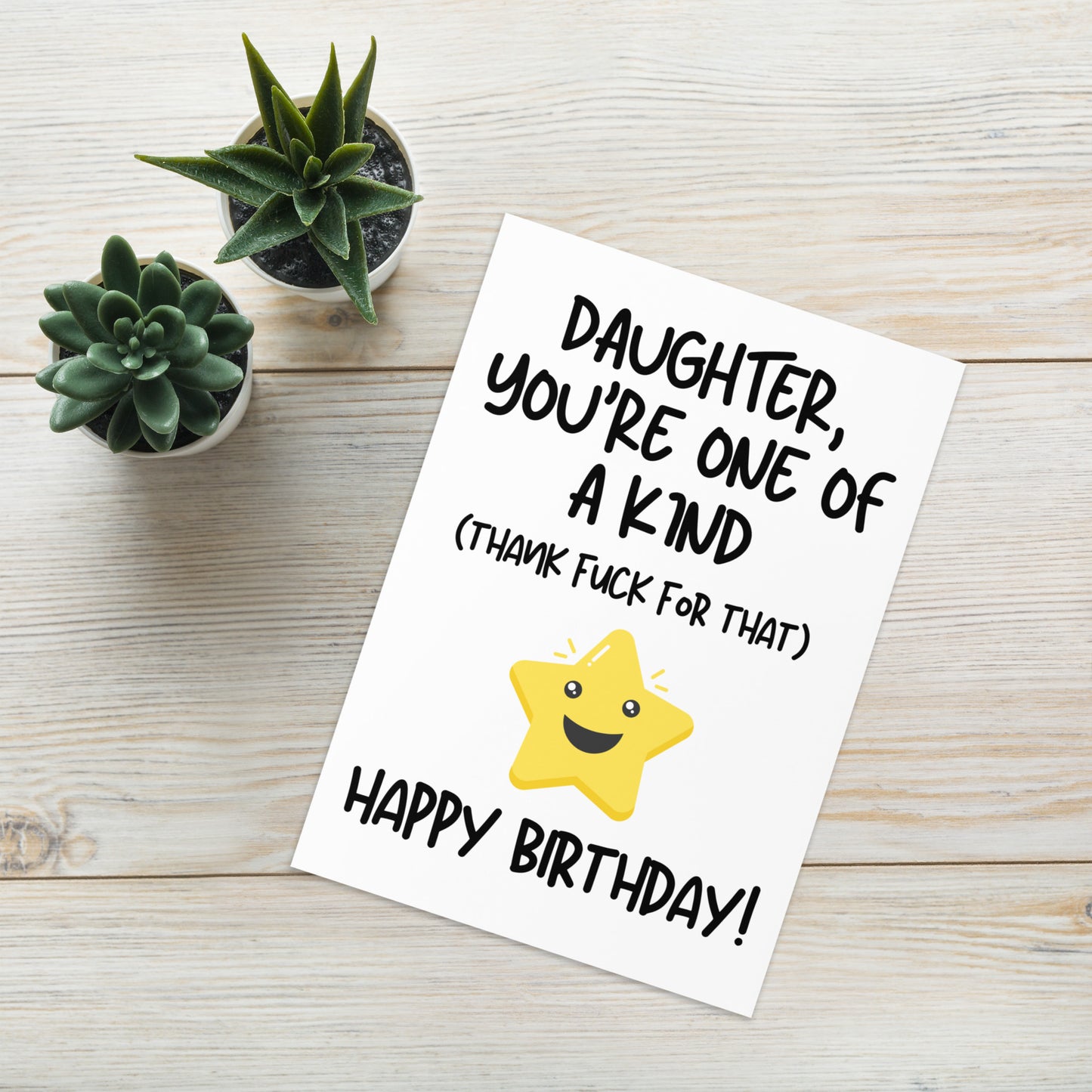 One Of A Kind Daughter Birthday Card