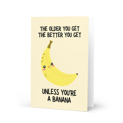 Funny Old Banana Birthday Card