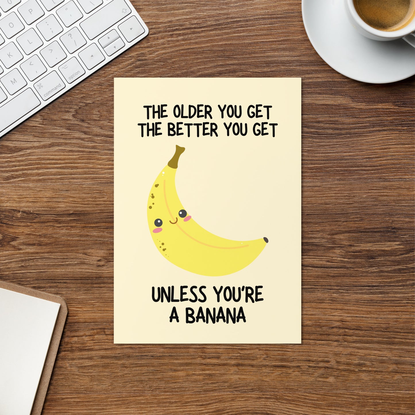 Funny Old Banana Birthday Card