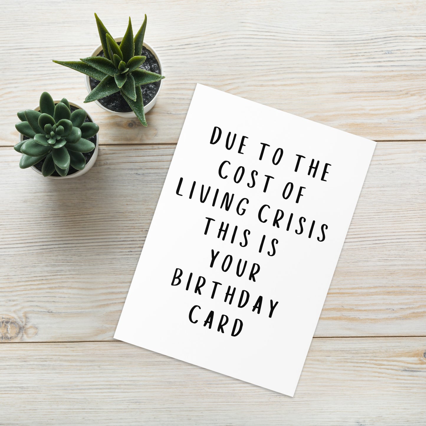 Cost of Living Crisis Birthday Card