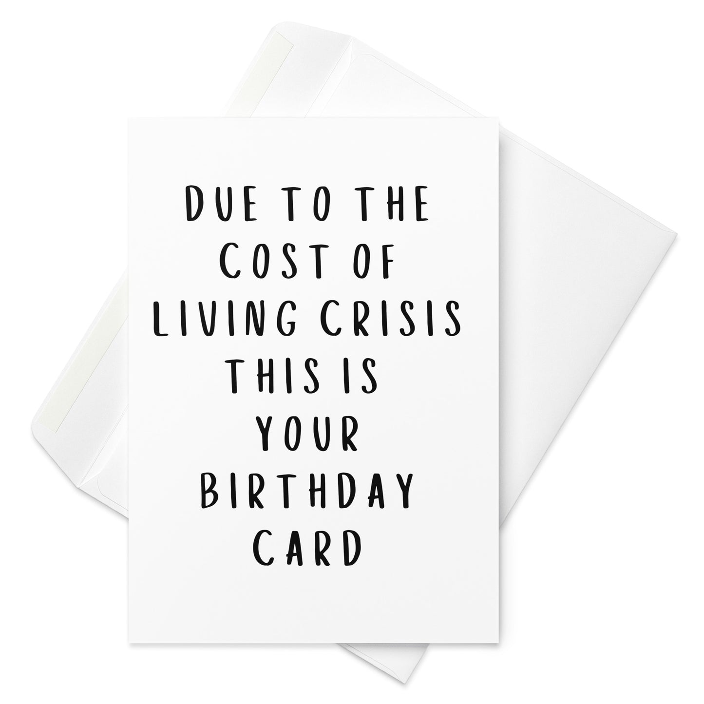 Cost of Living Crisis Birthday Card