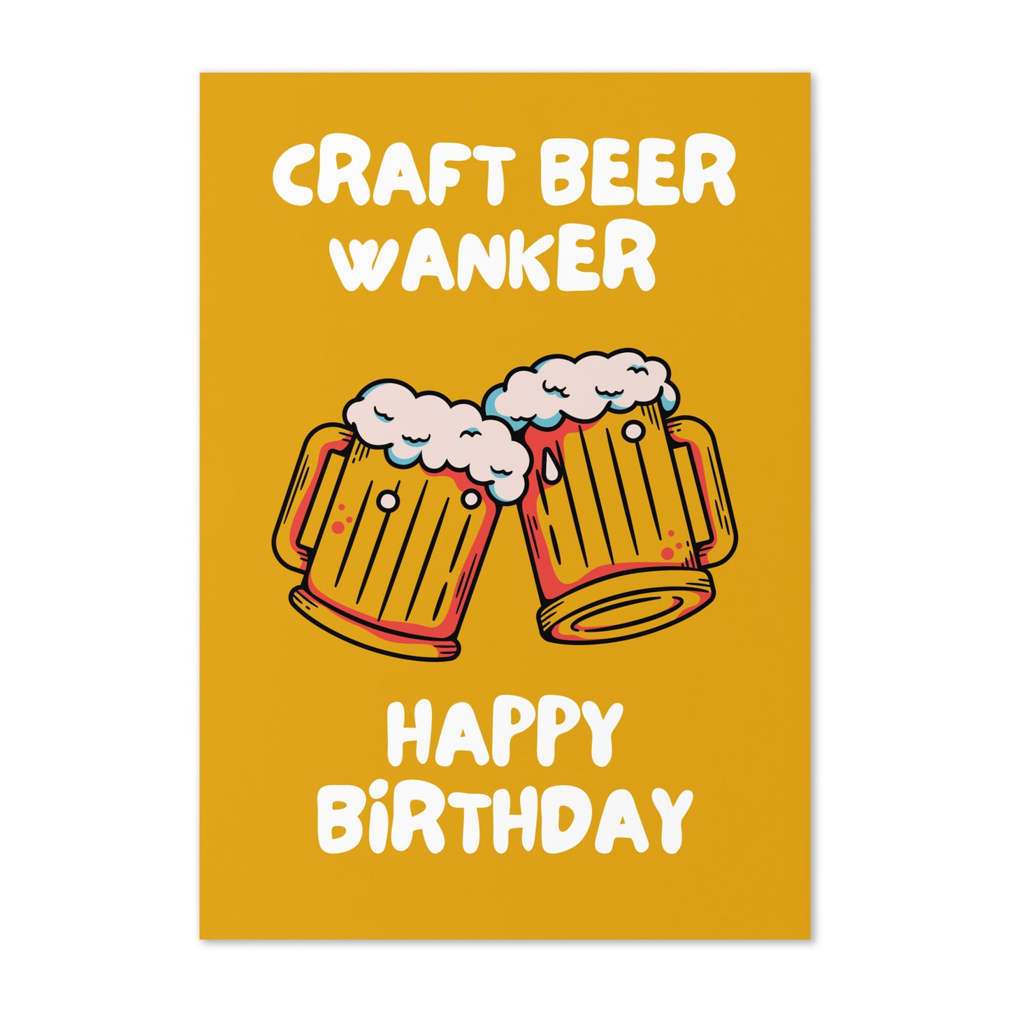 Craft Beer Birthday Card