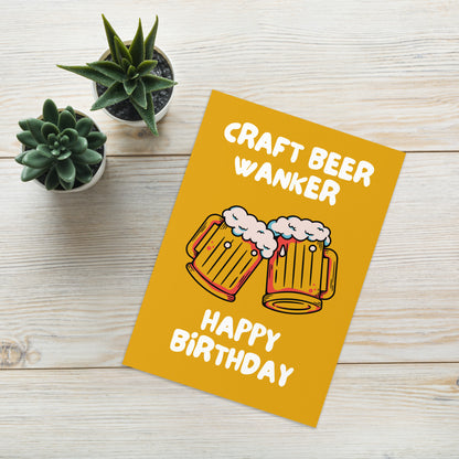 Craft Beer Birthday Card