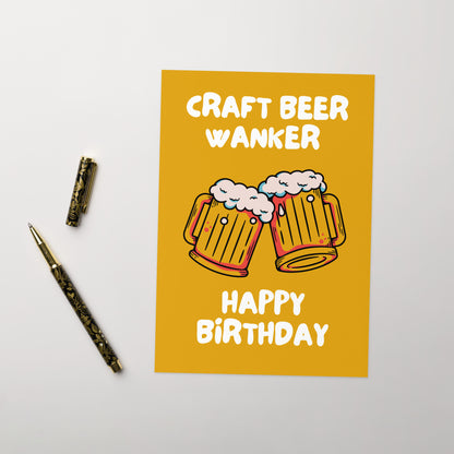 Craft Beer Birthday Card