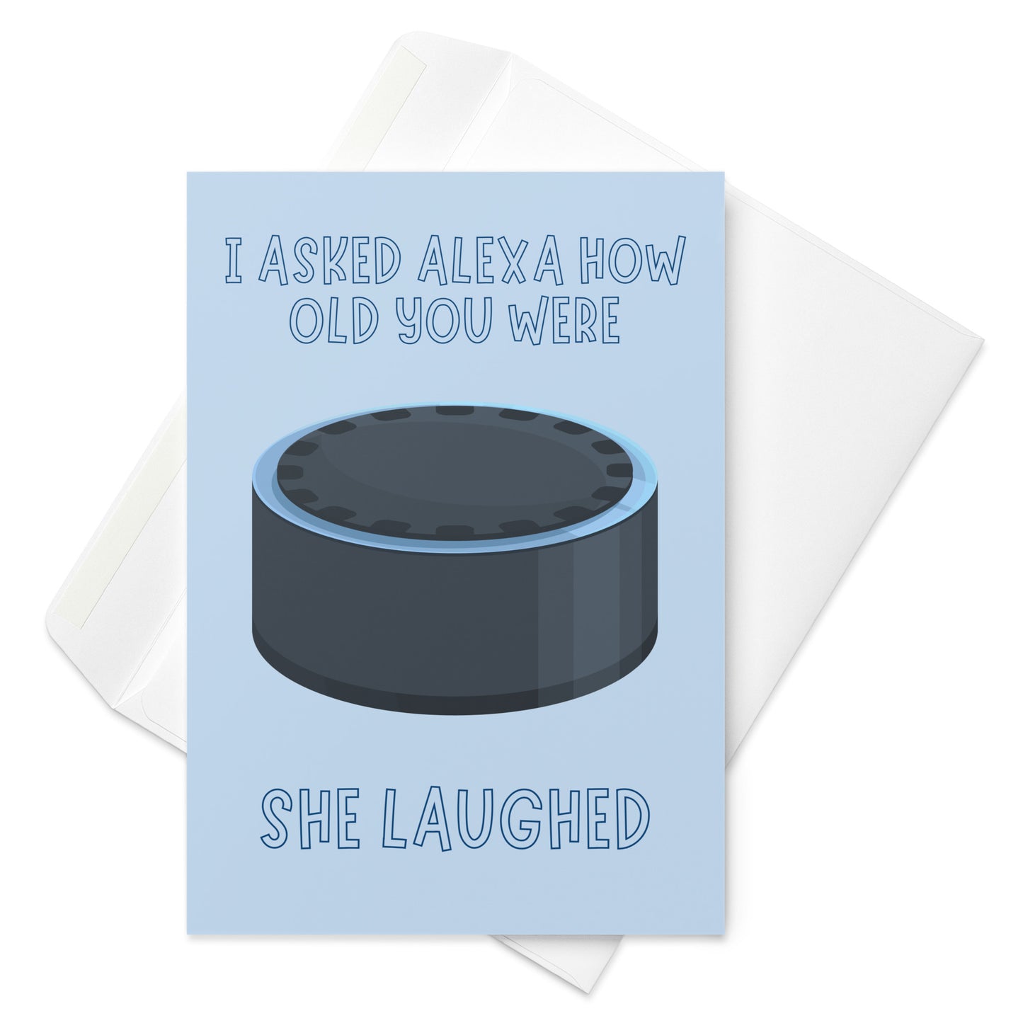 Just Ask Alexa Funny Birthday Card