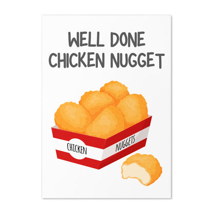 Well Done Chicken Nugget Congratulations Card