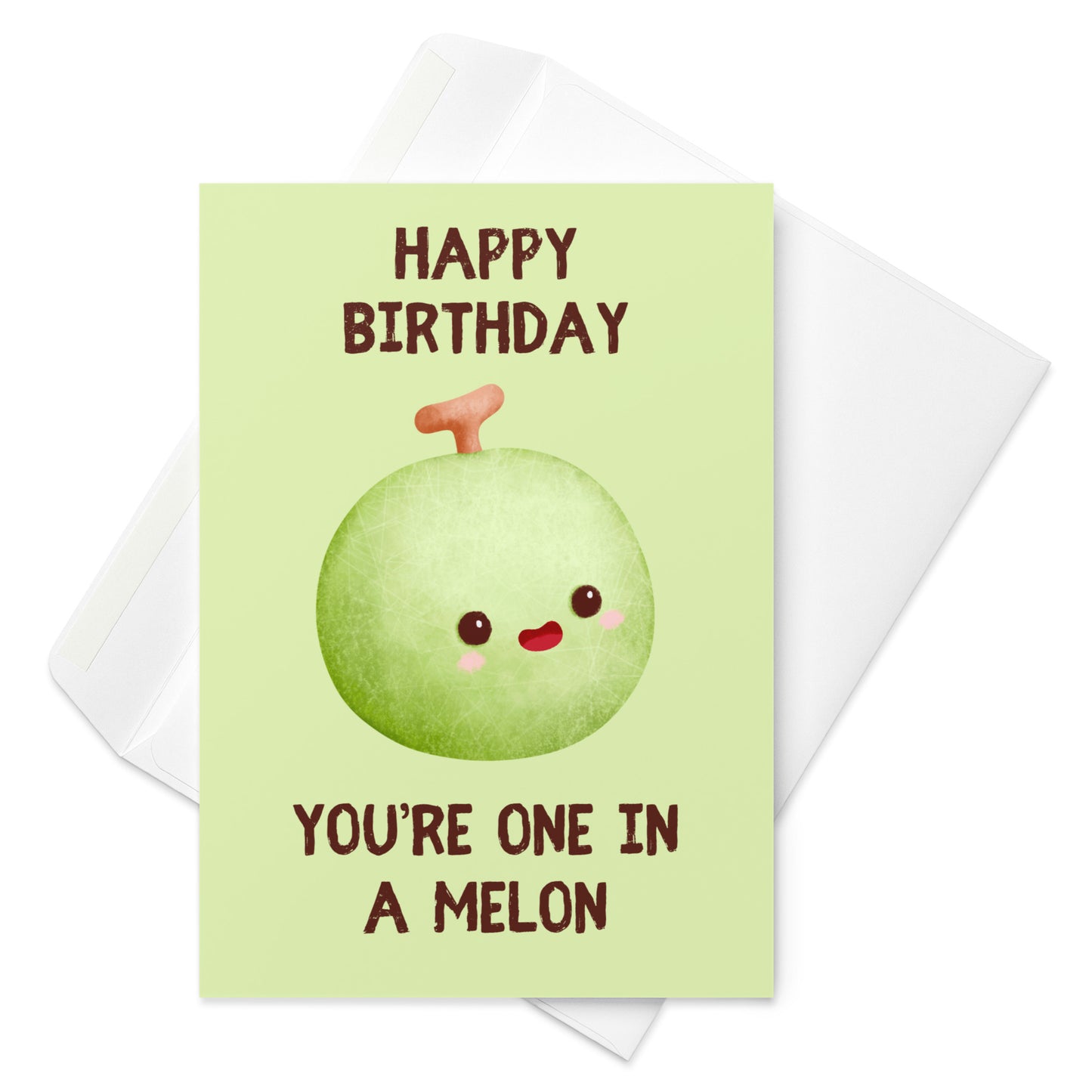 One In A Melon Birthday Card