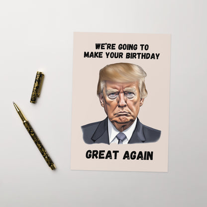 Trump Birthday Card