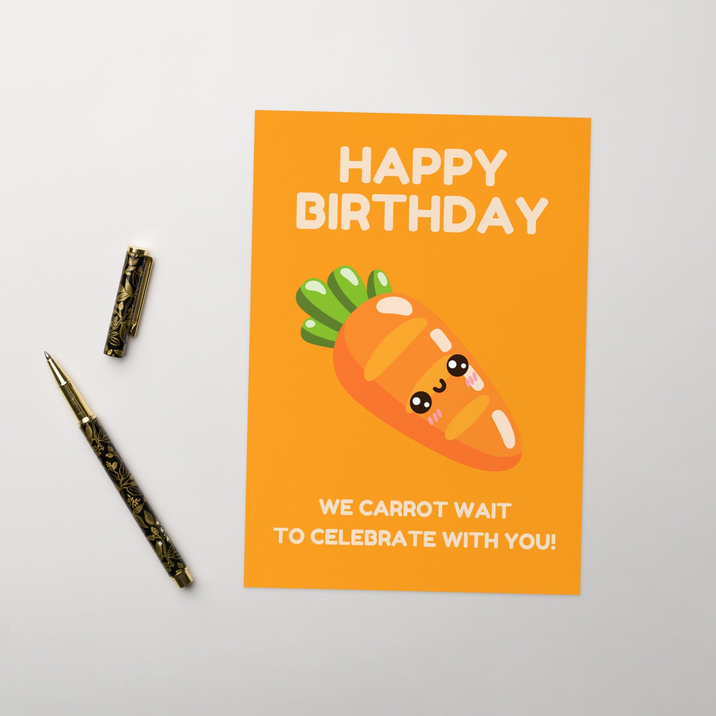 Carrot Wait To Celebrate Birthday Card