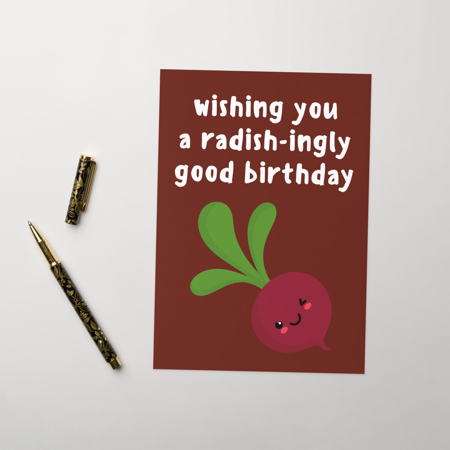 Radish-ingly Good Birthday Card