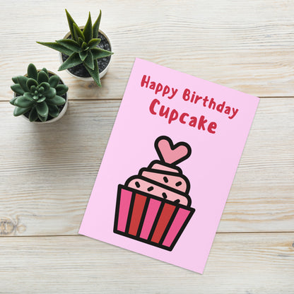 Happy Birthday Cupcake Card